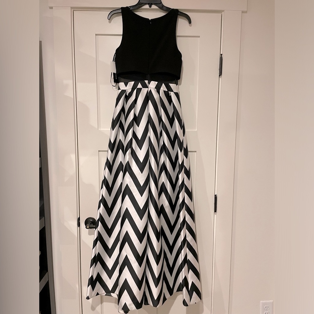 Betsy & Adam maxi dress with crop top